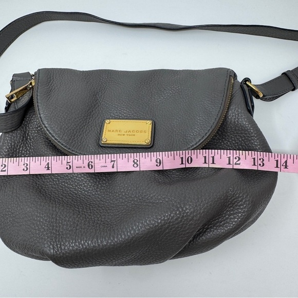 Marc by Marc Jacobs Classic Q Natasha Crossbody Bag Grey Pebbled Leather - Picture 11 of 12